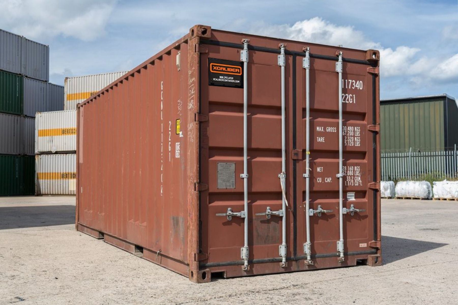 20' Standard Wind & Watertight Shipping Container – XCaliber