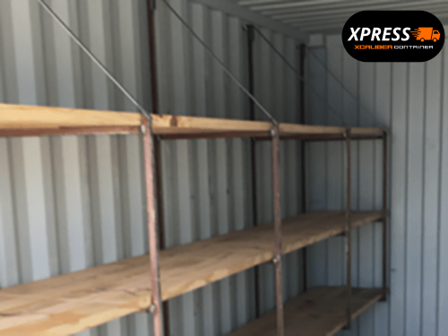 20' Half Shelving – XCaliber Container