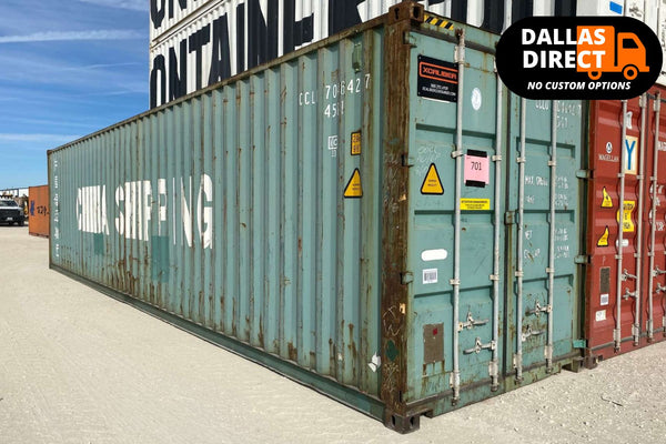 40' High Cube Wind & Watertight Shipping Container - Direct Ship
