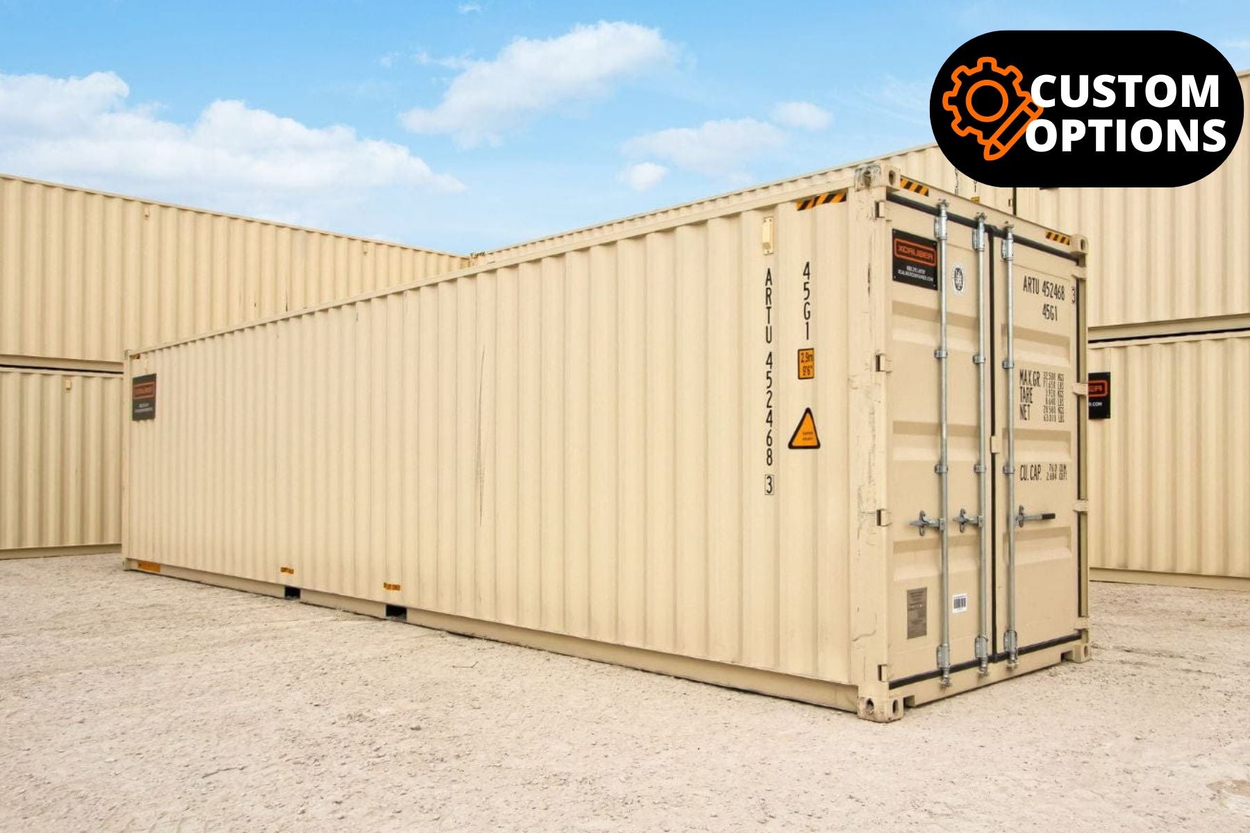 40' High Cube 1-Trip Double Door Shipping Container – XCaliber Container