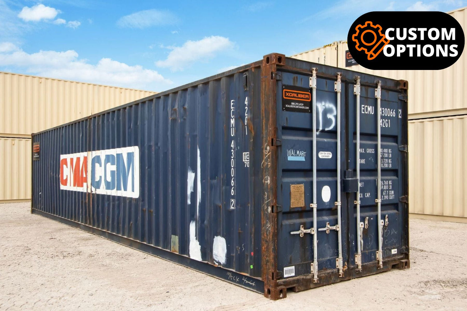 40' Standard Wind & Watertight Shipping Container – XCaliber Container