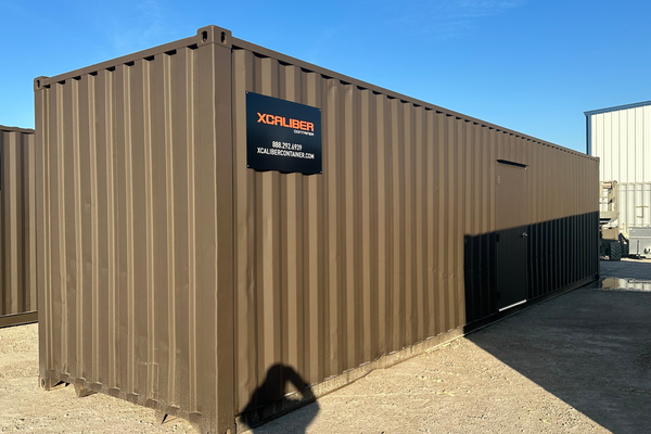 40’ High Cube Premium Refurbished Container with Man Door