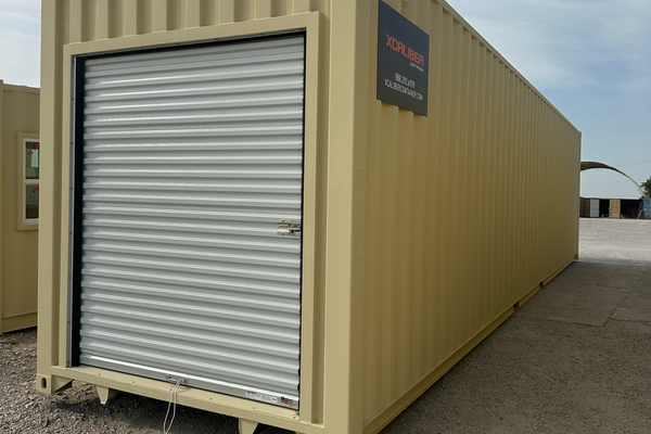 READY TO SHIP - 40' High Cube 1-Trip Container with Roll-Up Door & Brush Guard