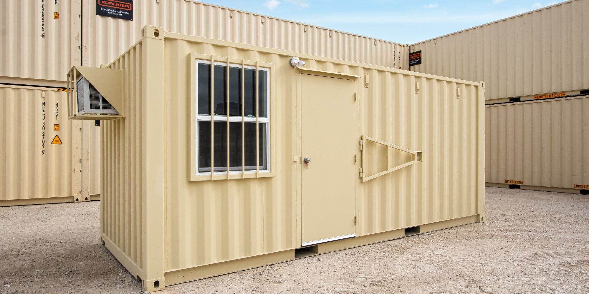 20' Mobile Office with Storage Story – XCaliber Container