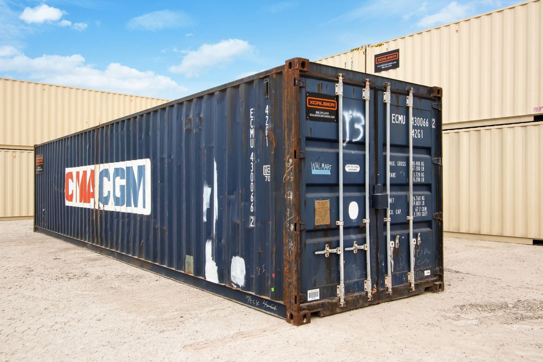 40' Standard Wind & Watertight Shipping Container – XCaliber Container